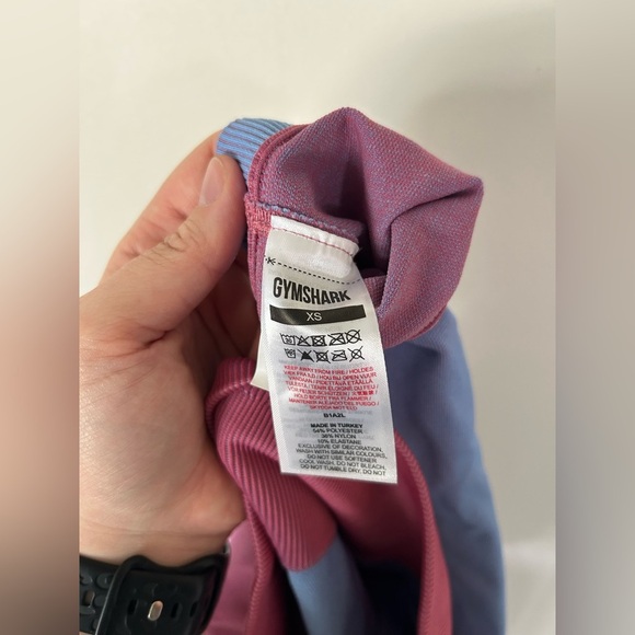 Gymshark Adapt Ombre Seamless Leggings - Rose Pink/Light Blue XS - Picture 7 of 7